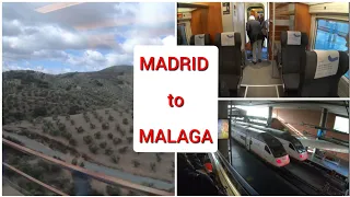 Madrid to Malaga with Renfe Ave, First class 4K