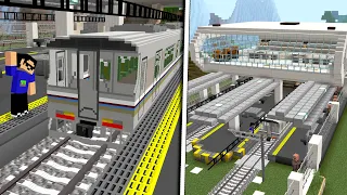 Map Stasiun Kereta KRL Keren Indonesia di MCPE