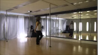 Beginner Pole Routine pt 1 - Tutorial - without music