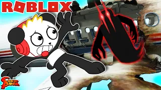 WHO IS THAT?! ROBLOX AIRPLANE STORY 4 ATTACK OF SKELETOX! Let's Play with Combo Panda!!