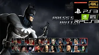 Mortal Kombat vs DC Universe DC Story Ch 2 Batman RPSC3 PS3 emulator 4K 60FPS