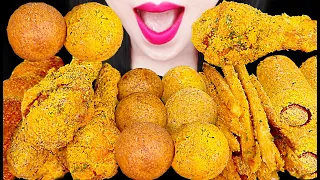 ASMR 뿌링클 파티 CHEESE BALLS, FRIED CHICKEN, HOT DOGS MUKBANG 닭다리 치킨, 치즈볼 먹방