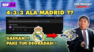 FORMASI REAL MADRID AMPUH BANGET !! | SOCCER MANAGER 2024 #sm2024