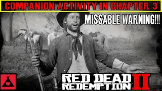 Red Dead Redemption 2 COMPANION ACTIVITY in CHAPTER 3 - MISSABLE WARNING!!!