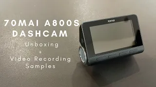 70mai A800S Unboxing 4K Video Recording Dash Cam with GPS & ADAS - Video Samples