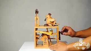 Automata Wooden toy: Wooden chicken laying Golden eggs! | XiangMu Wooden Toy Design