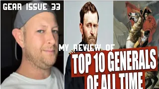 My review and reaction to Top 10 generals of all time according to math