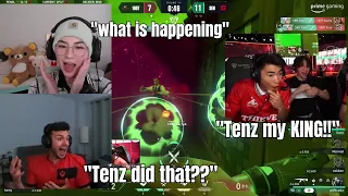 Valorant Community reacts to Tenz CRAZY 360 with Jett Knives vs 100Thieves