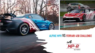 Alpine A110 MPR VS Ferrari 458 Challenge