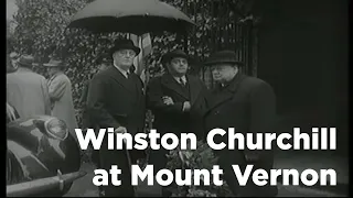 Winston Churchill at Mount Vernon