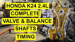 Honda K24 2.4L Engine Complete Valve Timing With Oil Pump & Balance Shafts - 2000 & Up