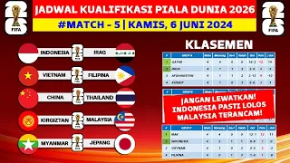 LOLOS! Jadwal Kualifikasi Piala Dunia 2026 Pekan ke 5 - Timnas Indonesia vs Irak - Live RCTI