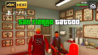 SAN FIERRO TATTOOS on GTA: San Andreas – The Definitive Edition - 4K60FPS on PS5