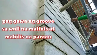 PAG gawa Ng groove sa wall