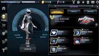 Power Rangers: Legacy Wars Gemma Moveset Ep Cost Reveal and Talents