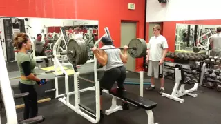 SQUAT-505 lb Sit Down with Pause