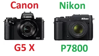 Canon PowerShot G5 X vs Nikon Coolpix P7800