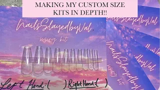 How to make a size kit for press ons! IN DEPTH | press on nail size kit | press on nail business |