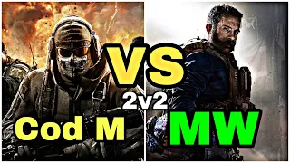 Cod mobile 2v2 vs modern warfare 2v2