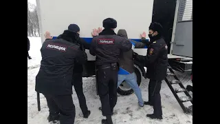 Акция в поддержку Навального во Владимире 31 января