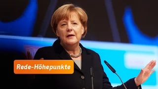 Höhepunkte der Rede von Angela Merkel