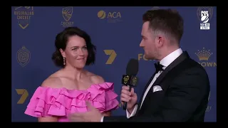 Grace Harris - Blue Carpet Interview - Australian Cricket Awards 2024