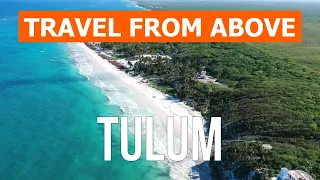 Tulum from drone | Aerial footage video 4k | Mexico, Tulum Island from above