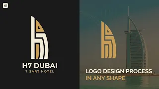 Design Your Logo In Any Shape Like This | Adobe Illustrator Tutorial