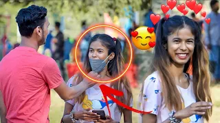 Face Removing Mask on cute Girls (epic reaction)||coolshivam