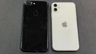 Iphone 11 vs Iphone 7 plus in 2022🔥🔥#iphone11 #iphone11pro #iphone7plus #iphone7plusvsiphone11