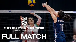 HUN🇭🇺 vs. CHN🇨🇳 - Full Match | Girls' U19 World Championship | Pool A