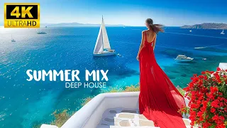 4K Mediterranean Summer Mix 2024🍓Best Of Tropical Deep House Music Chill Out Mix By Masew Deep