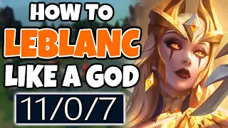 How to LEBLANC like a GOD (BEST OUTPLAY CHAMP) | 12.22 - League of Legends