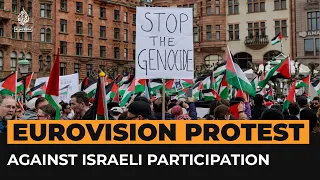 Thousands in Sweden protest Israel participating in Eurovision song contest | AJ #Shorts