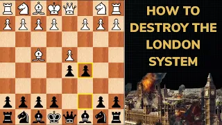 How to always defeat the London System. All lines (part 2) Qb3 line