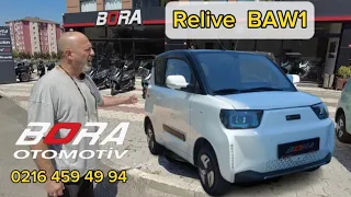 Relive Baw1 4 kişilik elektrikli otomobil #200kmmenzil