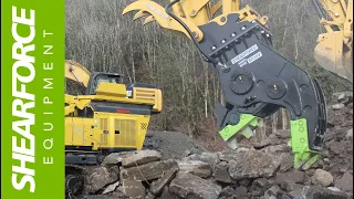 SHEARFORCE Fixed Demolition Pulverizers for Excavators | Secondary Demolition and Concrete Recycling