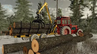 Farming Simulator 22 -  ЛЕСОЗАГОТОВКА #6 Лесники. Platinum Expansion SilverRun Forest. Лес. Обнова.