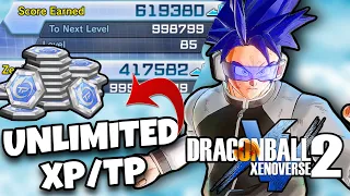 HOW TO GET UNLIMITED XP/TP MEDALS! 2024 (Dragon Ball Xenoverse 2) *200,000 xp in 2 minutes*