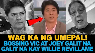 VIC SOTTO AT JOEY DE LEON GALIT NA GALIT NA KAY WILLIE DAHIL SA PANGHIHIMASOK SA GUSOT SA EAT BULAGA