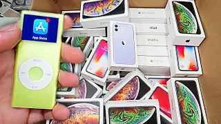 APPLE STORE DUMPSTER DIVING JACKPOT!! FOUND VINTAGE APPLE IPOD AND MORE!! LETS GOOOO!!