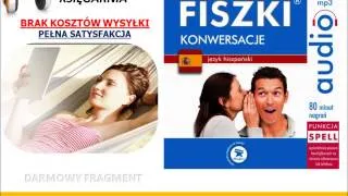 SZYBKA NAUKA HISZPAŃSKIEGO - FISZKI audio - Konwersacje - AudioBook, do słuchania w podróży, MP3