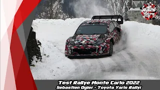 Test Rallye Monte Carlo 2022 - Sébastien Ogier - Toyota Yaris GR Rally1 (WRC) - Aa26 Racing