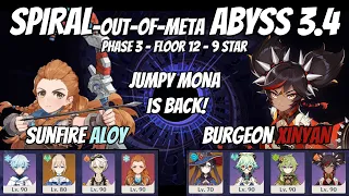 Spiral Abyss 3.4/3.5 - Sunfire Aloy & Burgeon Xinyan with Mona - Team Showcases