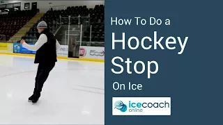 Learn to Ice Skate - Hockey Stop The Easy Way For beginners!