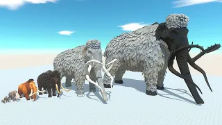 Mega Elephant of Evolution VS All Dinosaurs VS Animal Evolve - Elephant Evolve Mammoths ARBS Game