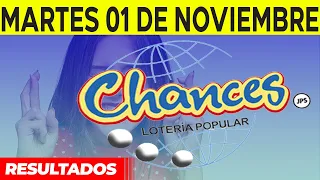 Sorteo Loteria popular Chances del martes 1 de noviembre del 2022