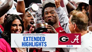 No. 1 Georgia vs. No. 8 Alabama: Extended Highlights I SEC Championship I CBS Sports