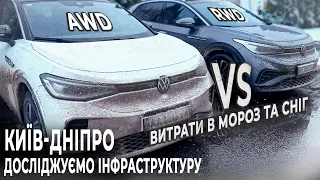 Volkswagen ID.4 задній привід VS повний привід | Зарядні станції на трасі Київ - Дніпро |