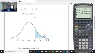 Normal Distribution w/ population size using Normalcdf on a ti 83 and 84 calculator